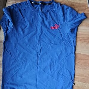 Puma Men's Blue T-Shirt